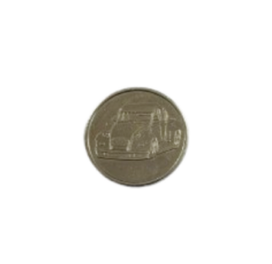 Jeton laiton nickelé D25x2mm