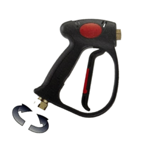 Pistolet hp à gâchette rouge sans fuite avec raccord tournant 3/8FF tecomec 