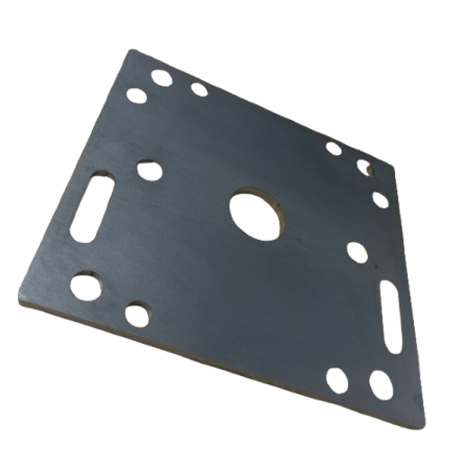 Plaque de fixation de bras simple inox épaisseur de 6mm