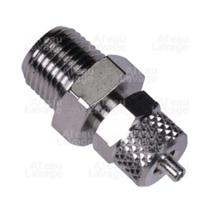 Raccord à coiffe laiton droit 1/4