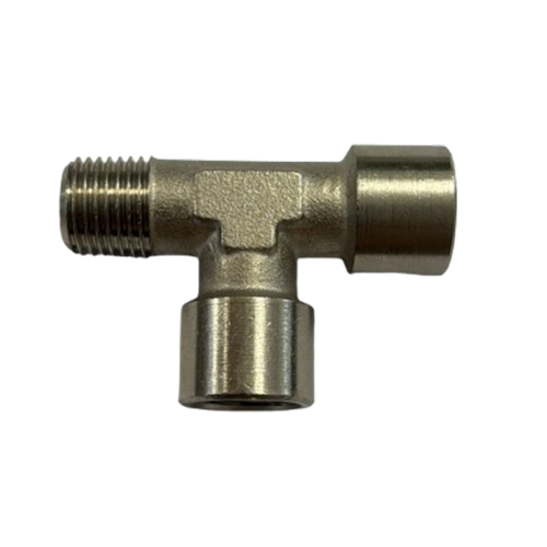 Raccord laiton nickelé T MFF