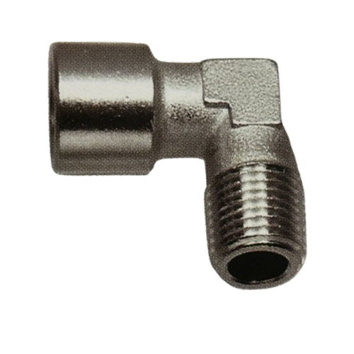 Raccord laiton nickelé coude 1/4MF