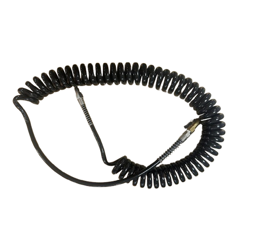 Tuyaux spirale noir avec embout de gonflage et embout connexion M