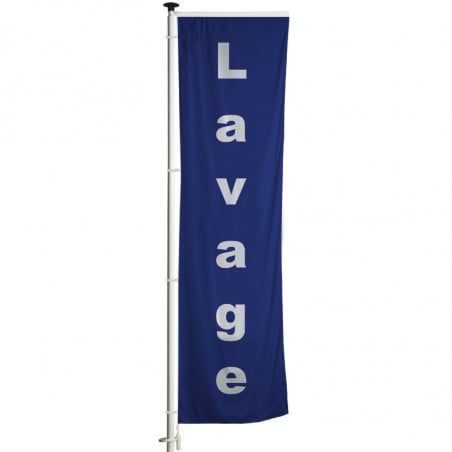 Drapeau Lavage Bleu 4M X 1M