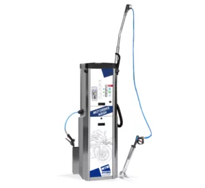 Lavage moto haute pression en colonne