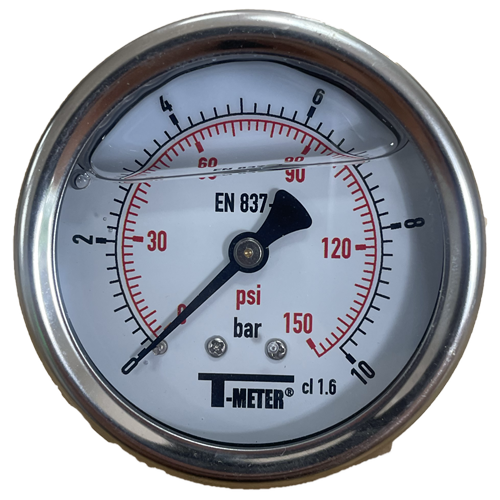 Manomètre axial 1/4 BSP 0-10 bar