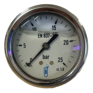 MANOMETRE AXIAL 1/4 D63 0-25 Bar