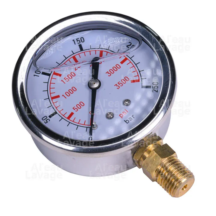 Manomètre radial 1/4 BSP 0-250 Bar