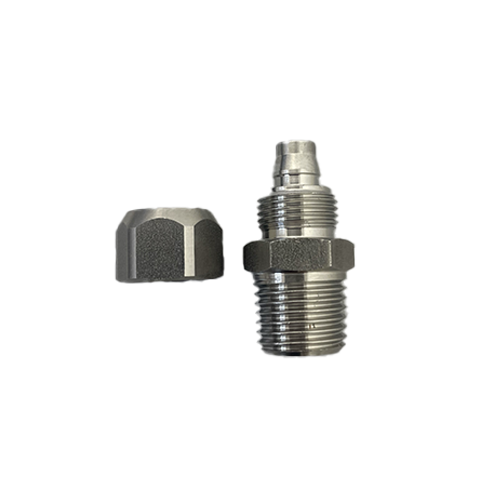 Raccord à coiffe Inox 1/4 6X8