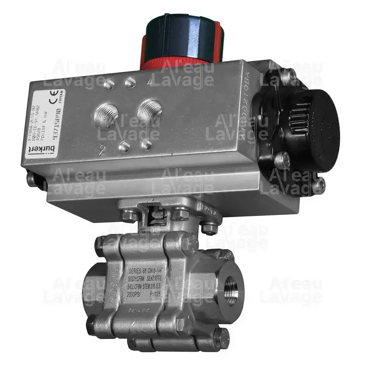 vanne à boisseau 2 voies G1/4 TYPE 2655 JOINT PTFE